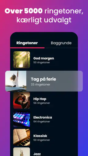 Ringetoner til Android - Musik screenshot