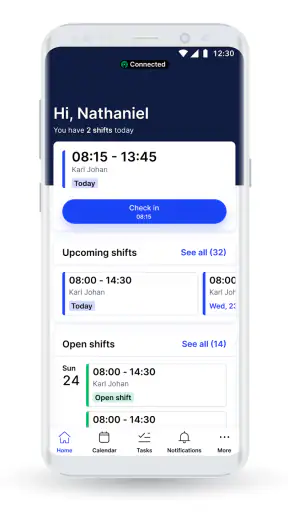 SameSystem Check-in screenshot