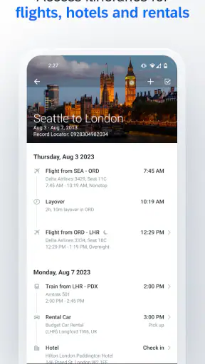 SAP Concur screenshot