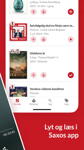 Saxo: Lydbøger og E-bøger screenshot