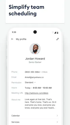 Setmore Appointment Scheduling screenshot