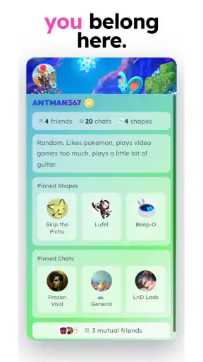 shapes.inc - AI with friends screenshot