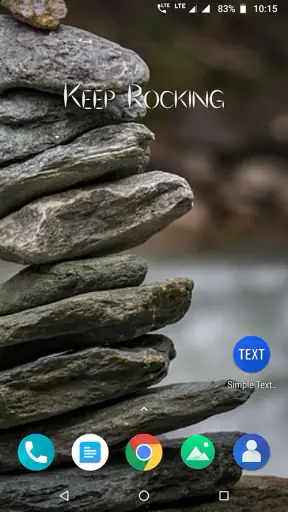 Simple text widget screenshot