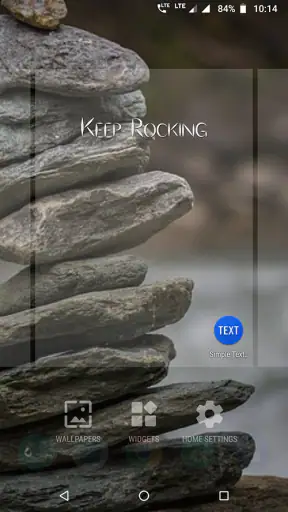 Simple text widget screenshot
