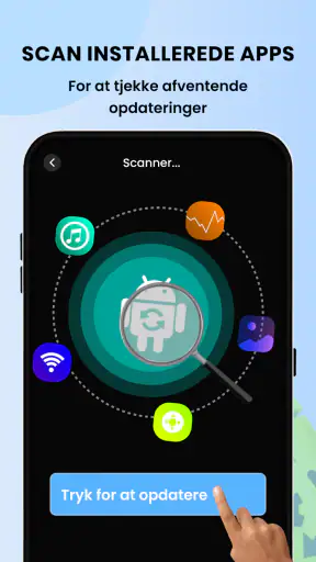 Softwareopdatering:Opdater app screenshot