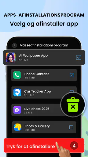 Softwareopdatering:Opdater app screenshot