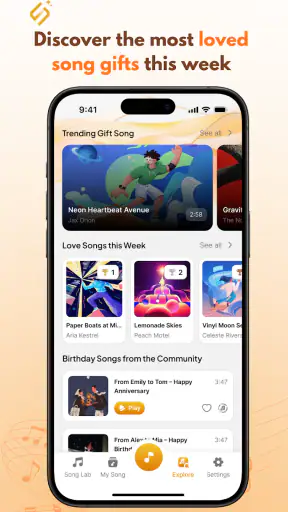 SongWish – AI Song Gift Maker screenshot