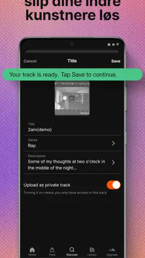SoundCloud - Musik og Lyd screenshot