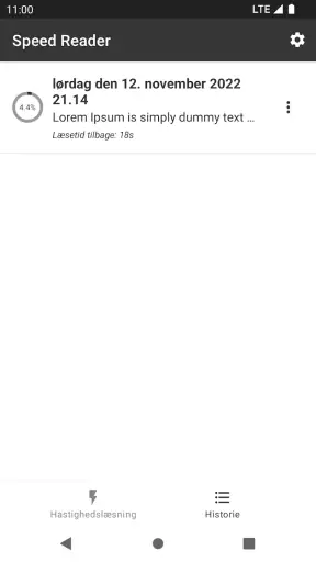 Speed Reader til hurtiglæsning screenshot