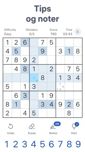 Sudoku.com - Klassisk sudoku screenshot