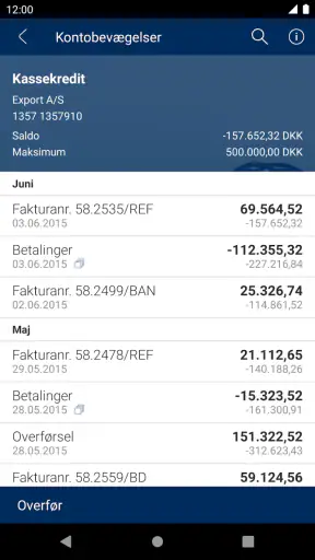 Sydbanks MobilBank Erhverv screenshot