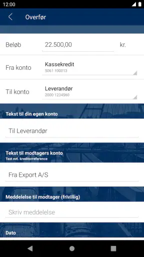 Sydbanks MobilBank Erhverv screenshot