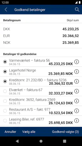 Sydbanks MobilBank Erhverv screenshot