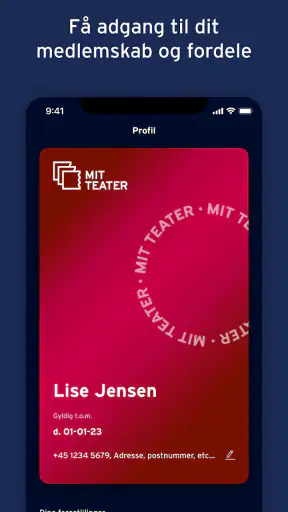 Teaterbilletter screenshot