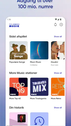 TELMORE Musik screenshot