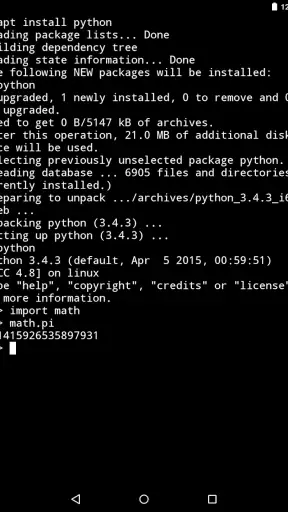 Termux screenshot