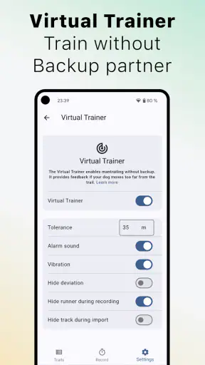 The Mantrailing App screenshot
