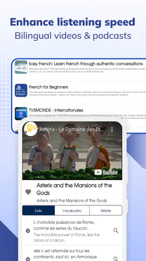 Todaii: Learn French by news screenshot