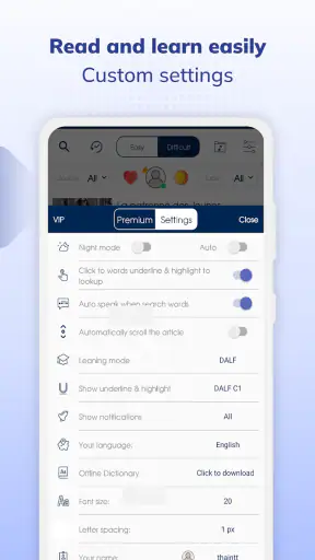 Todaii: Learn French by news screenshot