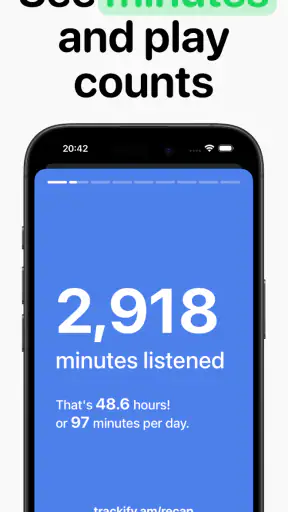 Trackify for Spotify Stats screenshot