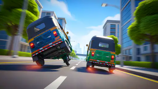 Tuk Tuk Rickshaw Ev Auto Game screenshot
