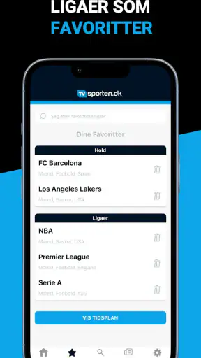 TVsporten.dk sport i TV screenshot
