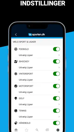 TVsporten.dk sport i TV screenshot