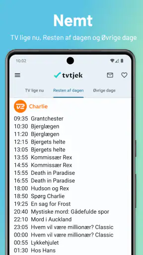 Tvtjek - Dansk TV-Guide screenshot