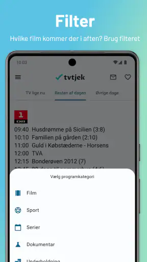 Tvtjek - Dansk TV-Guide screenshot