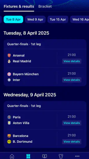 UEFA Champions League Official screenshot