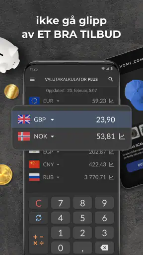 Valutakalkulator Pluss screenshot