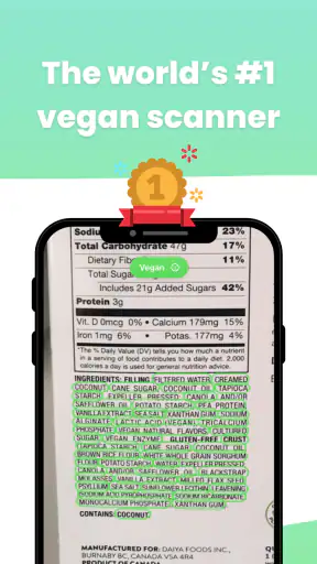 Vegan Scanner - WhatsVegan screenshot