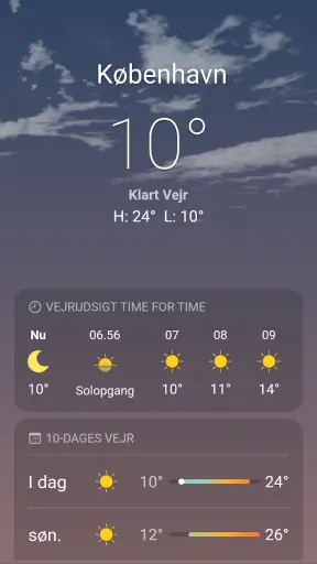 Vejr screenshot