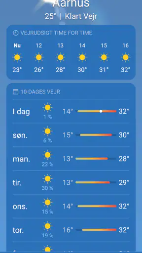 Vejr screenshot