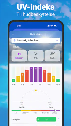 Vejr og regnradar med prognose screenshot