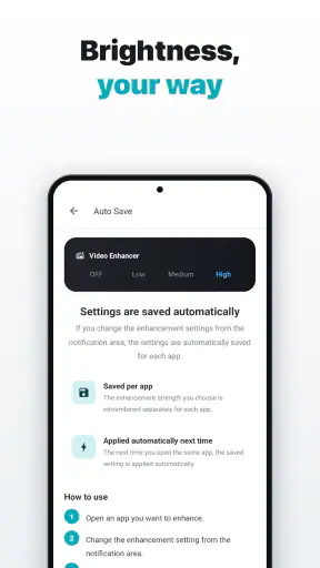 Video Enhancer Pro: Brightness screenshot