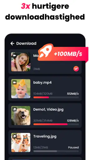 Videodownloader og -afspiller screenshot