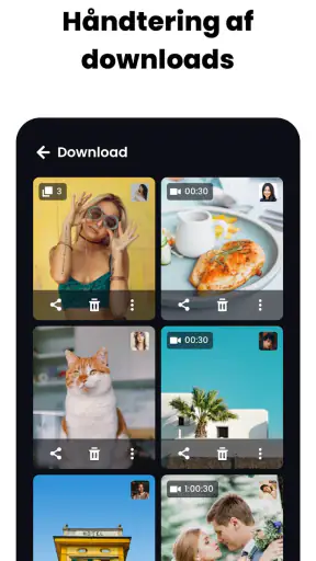 Videodownloader og -afspiller screenshot