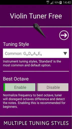 Violin Tuner screenshot