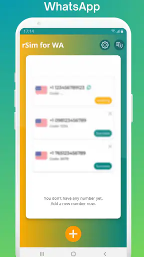 Virtual Number for WhatsApp screenshot