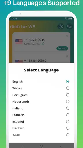 Virtual Number for WhatsApp screenshot