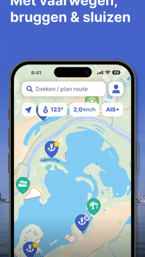 Waterkaarten: Boat Navigation screenshot