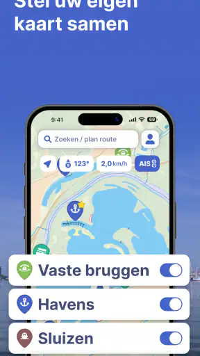 Waterkaarten: Boat Navigation screenshot