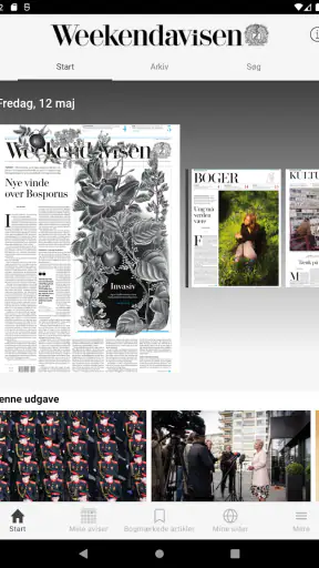 Weekendavisen e-avis screenshot