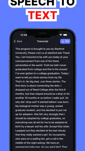 Whisper AI: Speech to Text screenshot