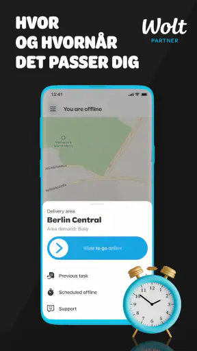 Wolt kurérpartner screenshot