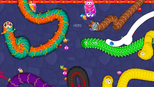 Worm Hunt - Slange spil arena screenshot