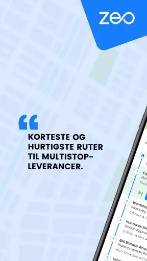 Zeo ruteplanlægger screenshot