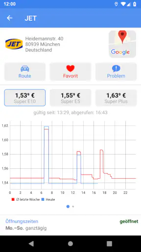1-2-3 Tanken - Benzinpreise screenshot