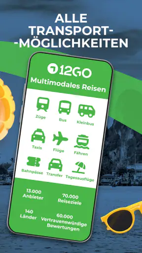 12Go Zug, Bus, Fähre, Flug screenshot